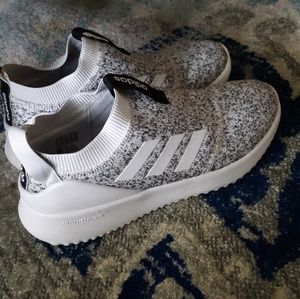 Gray women's adidas athletic sneakers